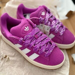 Adidas Vibrant Purple Shoes with White Accents
